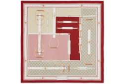 Printed silk twill carré