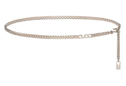 Cintura a catena con scritta Gucci