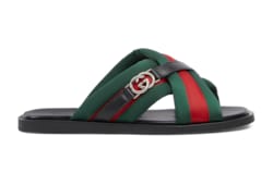 Men's Web sandal with Interlocking G