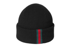 Bonnet en laine avec bande Web