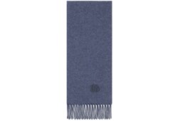 Sciarpa in cashmere con patch