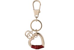 Heart-shaped keychain