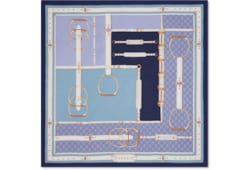 Printed silk twill carré