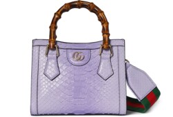 Gucci Diana small python tote bag