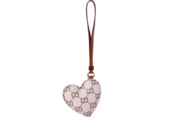 Heart-shaped bag charm