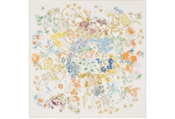 Printed silk twill carré