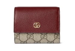Bi-color GG Marmont mini wallet