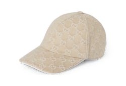 Cappellino da baseball in denim GG con Morsetto