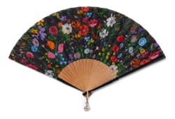 Large Flora print fan