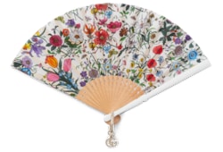 Kleiner Fächer mit Flora-Print