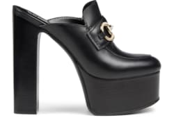 Women's platform mule with Horsebit