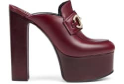 Women's platform mule with Horsebit