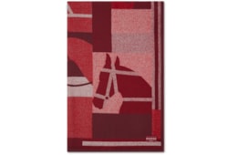 Coperta in lana e cashmere jacquard