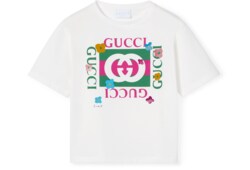 Camiseta infantil de algodón con estampado