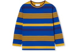 Camiseta infantil de algodón a rayas