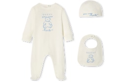 Set regalo neonato da tre pezzi in cotone