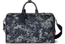 GG denim duffle bag