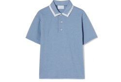 Children's printed cotton polo shirt