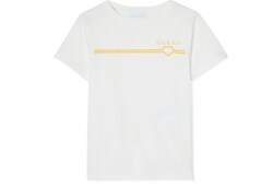 T-shirt bambino in cotone con stampa