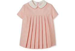 Vestido de franela con GG para bebé