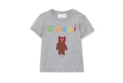 T-shirt neonato in cotone con stampa