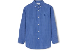 Camisa infantil de algodón a cuadros