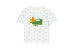 Baby-T-Shirt aus Baumwolle mit Print
