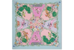 Printed silk twill carré