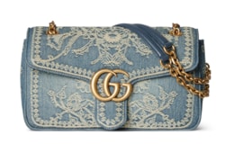 Bolso de hombro GG Marmont bordado mediano