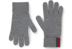 Guantes de lana con tribanda Web