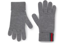 Handschuhe aus Wolle mit Web