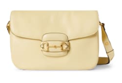 Borsa a spalla Gucci Horsebit 1955 Aura misura media