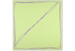 Pañuelo cuadrado de sarga de seda estampada