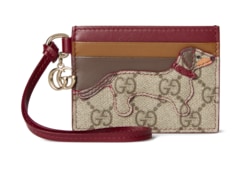 Card case with Double G and dog