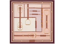 Vierecktuch aus Seidentwill mit Print