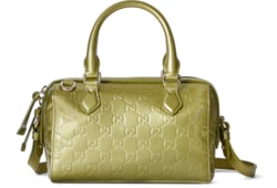 GG Emblem small boston bag