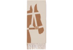 Schal aus Wolle mit Jacquardmuster