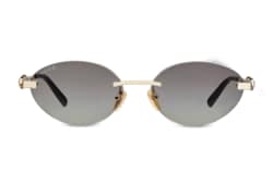 Rahmenlose ovale Sonnenbrille