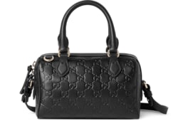 GG Emblem small boston bag