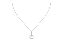 Collier Gucci Horsebit avec diamants 18 carats