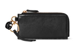 Card case with Double G charm