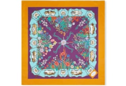 Printed silk twill carré