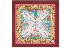 Printed silk twill carré