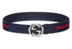 Reversible belt with Interlocking G buckle