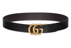 Ceinture réversible en cuir avec boucle Double G