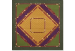 Printed silk twill carré