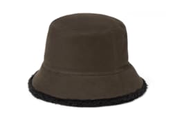 Cotton shearling bucket hat