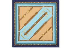 Carré en twill de soie imprimé