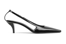 Chaussures à bride arrière avec logo en cristaux pour femme