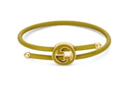 Bracelet with enamel Round Interlocking G